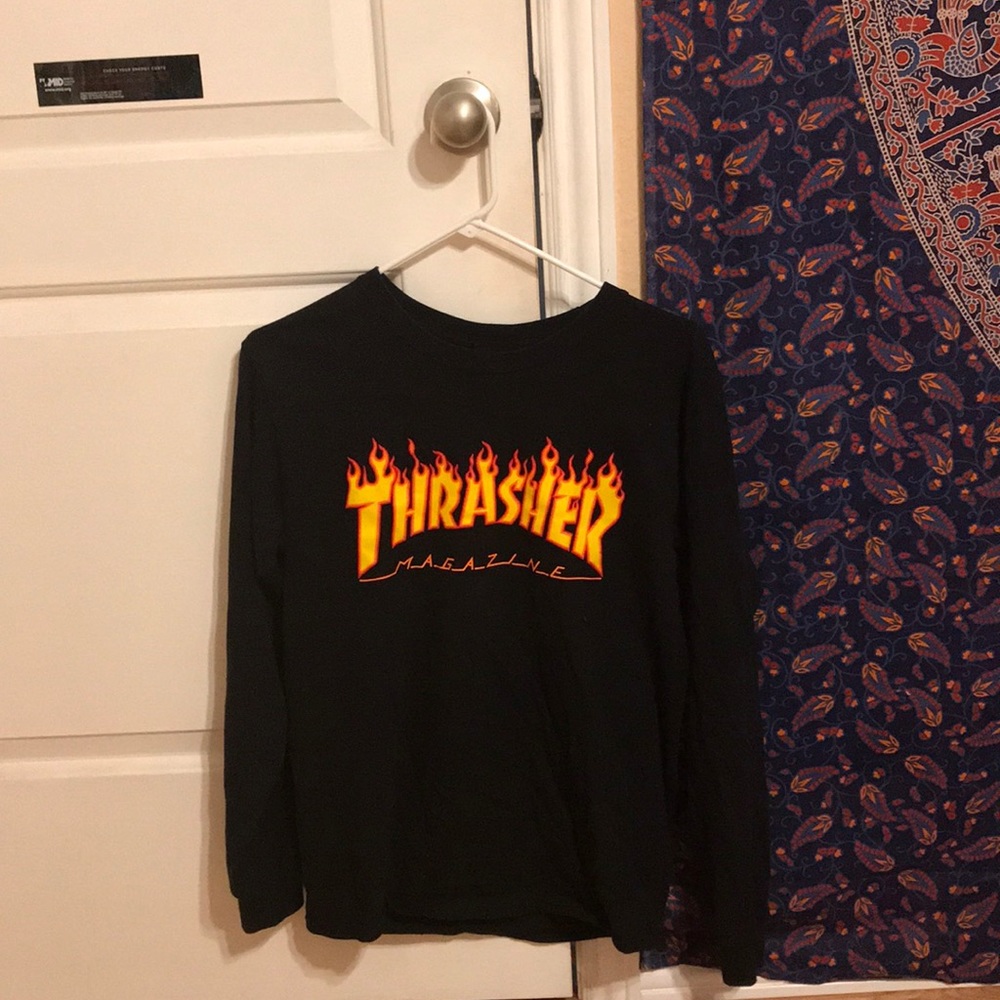 long sleeve thrasher shirt